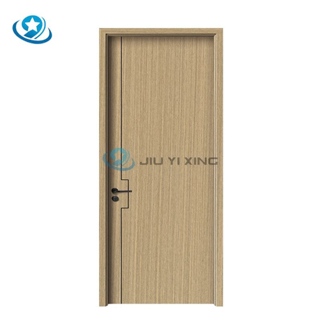Jiuyixing Best Quality Soundproof PVC Interior Door Modern WPC Skin Doors For Washroom