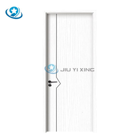 Jiuyixing Best Quality Soundproof PVC Interior Door Modern WPC Skin Doors For Washroom