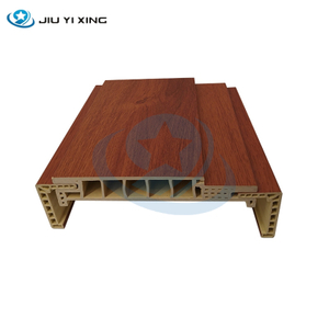 Jiuyixing Modern Design Waterproof Interior Wood Plastic Composite A Tybe WPC Door Frame with PVC Film Laminated