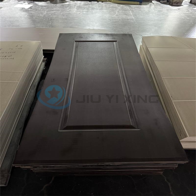 Jiuyixing OEM China Cheap Interior Moulded Door Skin High Quality Interior WPC PVC MDF Door Panel Huangshan Supplier