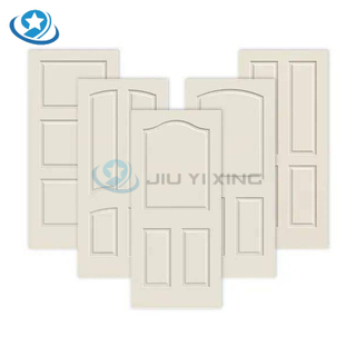 Jiuyixing China Manufacturer High Quality Custom Size WPC White Primer Door Panel Molded 2/4/6 Panels High Density MDF Door Sheet