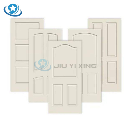 Jiuyixing China Manufacturer High Quality Custom Size WPC White Primer Door Panel Molded 2/4/6 Panels High Density MDF Door Sheet