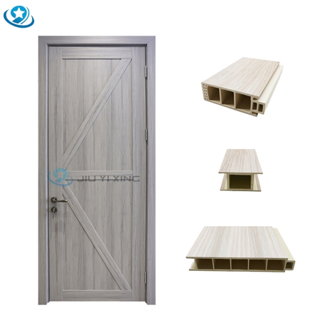Jiuyixing Full WPC Door Assembly Door for Interior Door Easy Customized with Factory Price And High Quality in Buildings