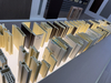 Jiuyixing Wholesale Waterproof Anti-moisture with Pvc Film Coated A Type 100mm High Density Wpc Door Frame Door Profiles Door Jamb