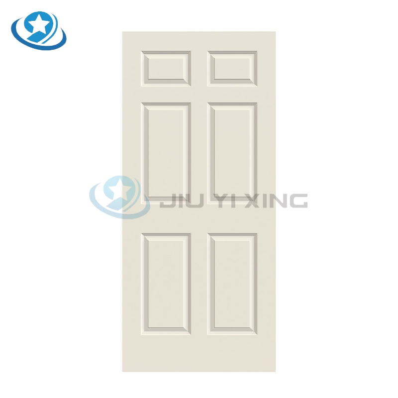 Jiuyixing WPC PVC Interior Door White Primer MDF HDF Door Skin Polymer Door Sheet