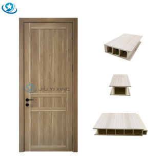 Jiuyixing New Arrival Modern Design Full WPC Door Assemble Complete Door Parts on Sale for Factory