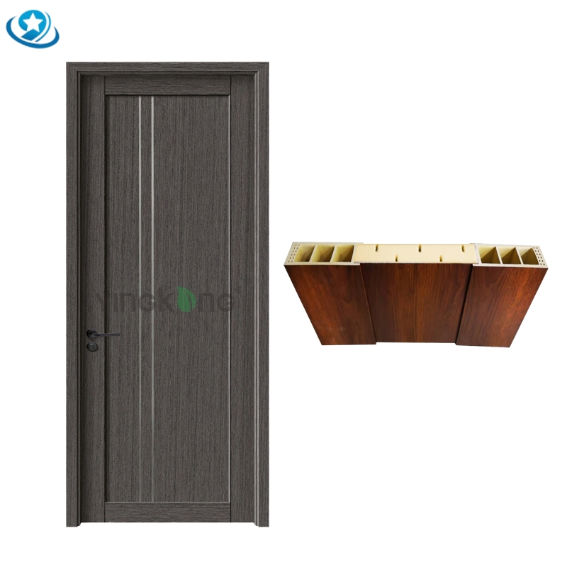 Jiuyixing Factory Provide Saudi Popular Waterproof WPC Profile WPC Door And Frame Interior Using WPC Assembly Door