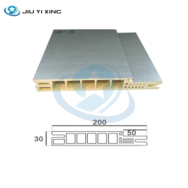 Jiuyixing Waterproof Easy Installment New Arrival G Style 200MM Laminated WPC Door Frame WPC Door Pocket WPC Architrave