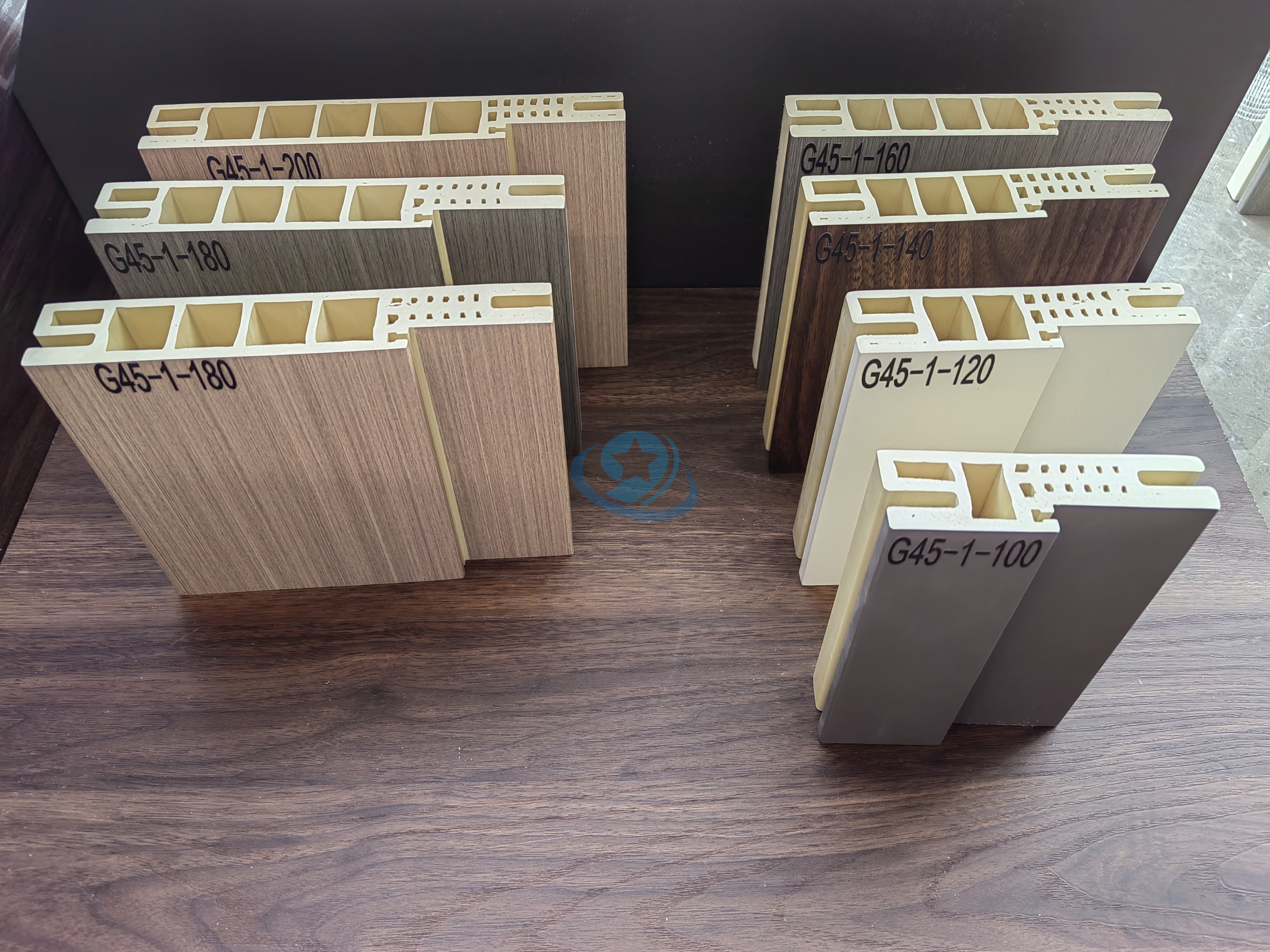 Jiuyixing Waterproof Easy Installment New Arrival G Style 200MM Laminated WPC Door Frame WPC Door Pocket WPC Architrave