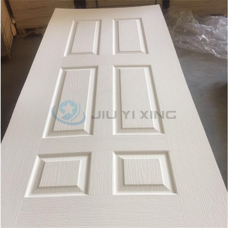 Jiuyixing China Supplier Modern Designs PVC Door Leather Waterproof Soundproof Wood Texture Wooden Door Panel Apartment WPC Door Skin