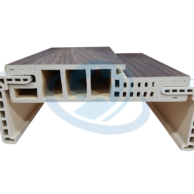 Jiuyixing Waterproof Easy Installment New Arrival G Style 200MM Laminated WPC Door Frame WPC Door Pocket WPC Architrave