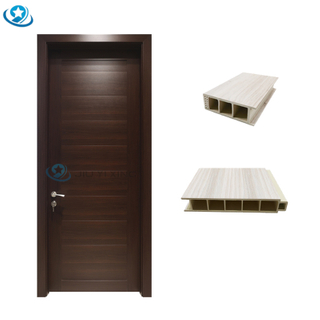 Jiuyixing Factory Direct Price Popular Modern Design Waterproof WPC Assembly Door with Guaranteed Quality For Saudi Arabia