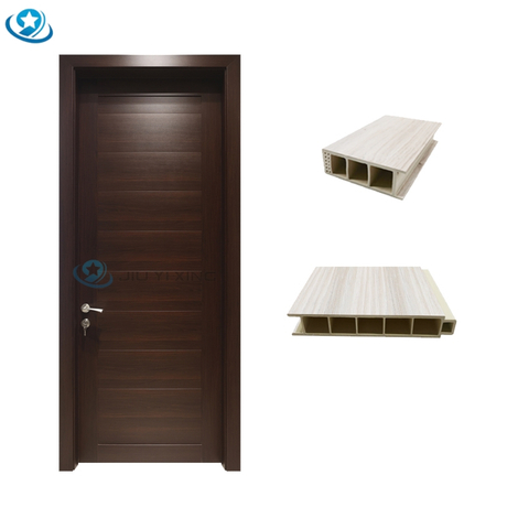 Jiuyixing Low Price WPC Door Modern Design WPC Assembly Door Can Be Designed And Customized in Different Styles