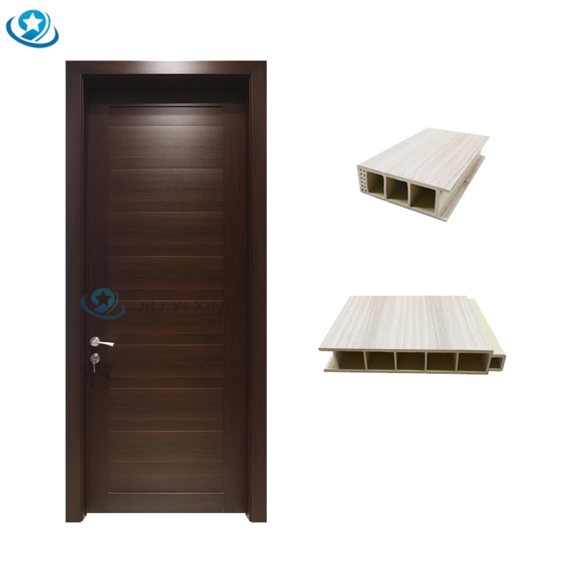 Jiuyixing Low Price WPC Door Modern Design WPC Assembly Door Can Be Designed And Customized in Different Styles