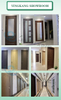 Jiuyixing Factory Price Wholesale Modern Waterproof Interiior Doors Customized WPC Assembly Door for Various Scenarios