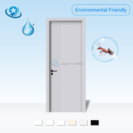 Jiuyixing China Manufacturer Full WPC Waterproof Door Modern Design with Smooth Surface Finished Painted Hollow Door