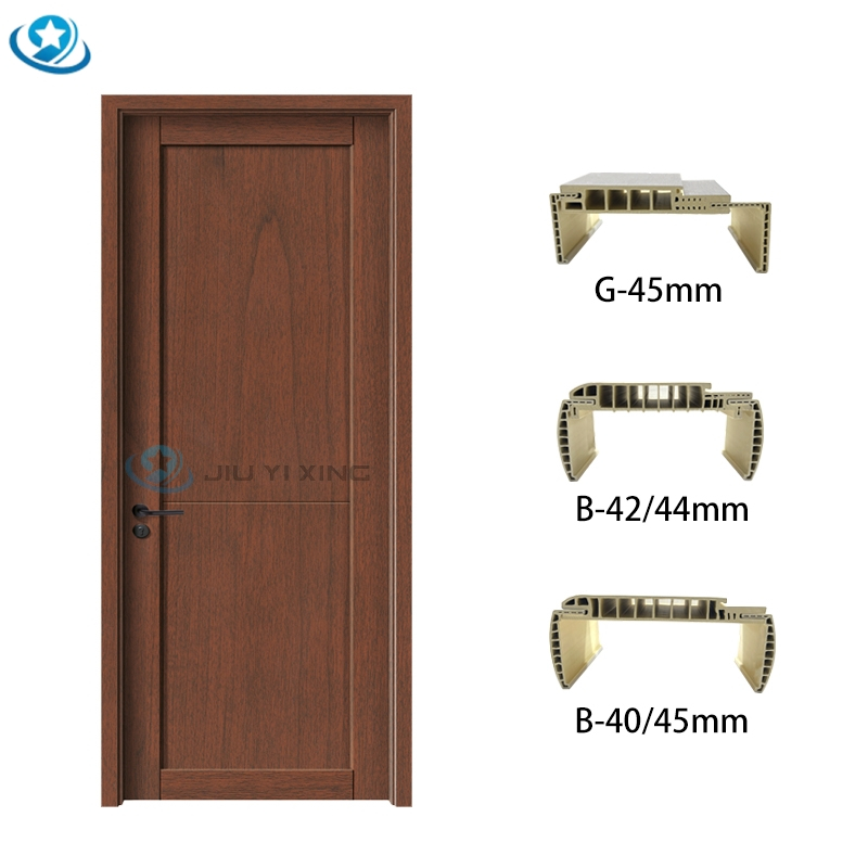 Jiuyixing WPC Interior Bedroom Door Waterproof Environmental Protection Zero Formaldehyde WPC Assembly Door Made in China 