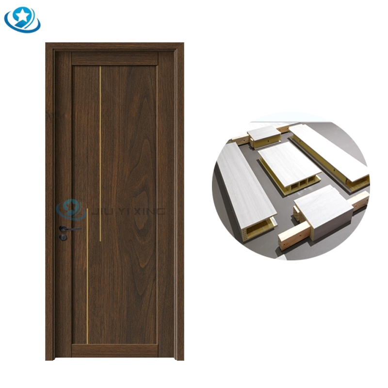 Jiuyixing Customized All Sizes Modern Middle East Market Hot Sale Low Price Indoor WPC Assembled Door with Door Frame