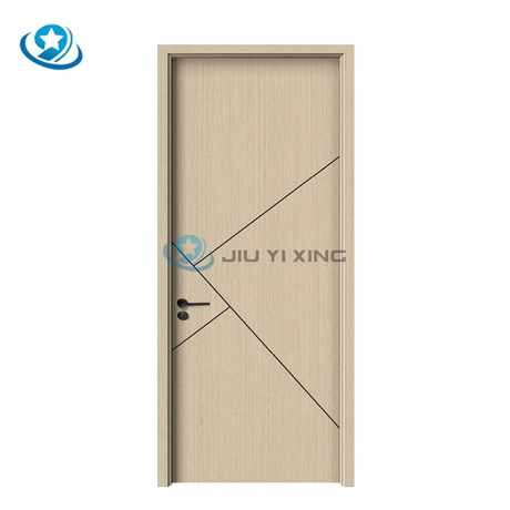 Jiuyixing Factory Price Customized Interior Modern Design Wooden Composite PVC Mold Door