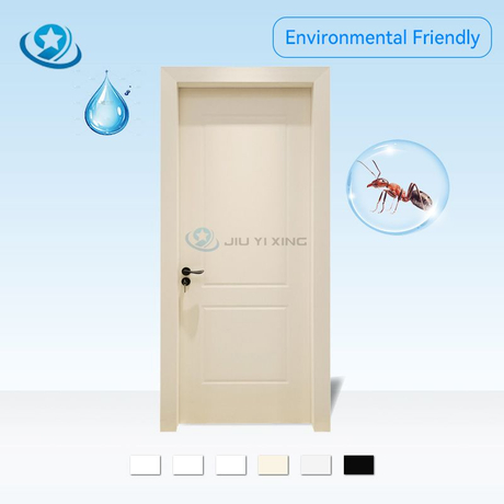 Jiuyixing China Factory's Modern Design Full WPC Door Smooth Surface with Painting Process Soundproof Hollow Door with Side Opening