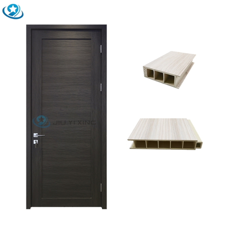 Jiuyixing Low Price WPC Door Modern Design WPC Assembly Door Can Be Designed And Customized in Different Styles