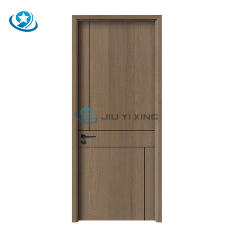 Jiuyixing High Quality Waterproof Soundproof PVC Film Laminated WPC Skin Door For Hotel Engineering