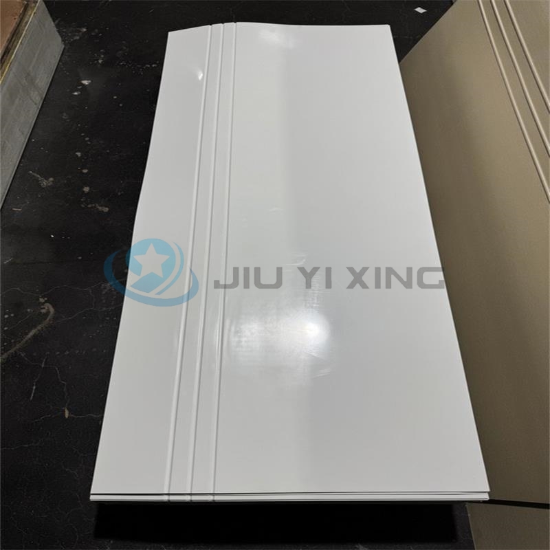 Jiuyixing High Quality Wholesale Excellent White Primer WPC Material Flat Corrosion Resistance 3mm High Density PVC MDF Door Skin Panel