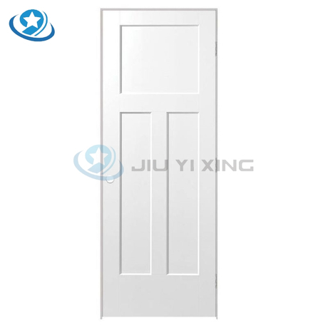 Jiuyixing China Supplier Modern Designs PVC Door Leather Waterproof Soundproof Wood Texture Wooden Door Panel Apartment WPC Door Skin