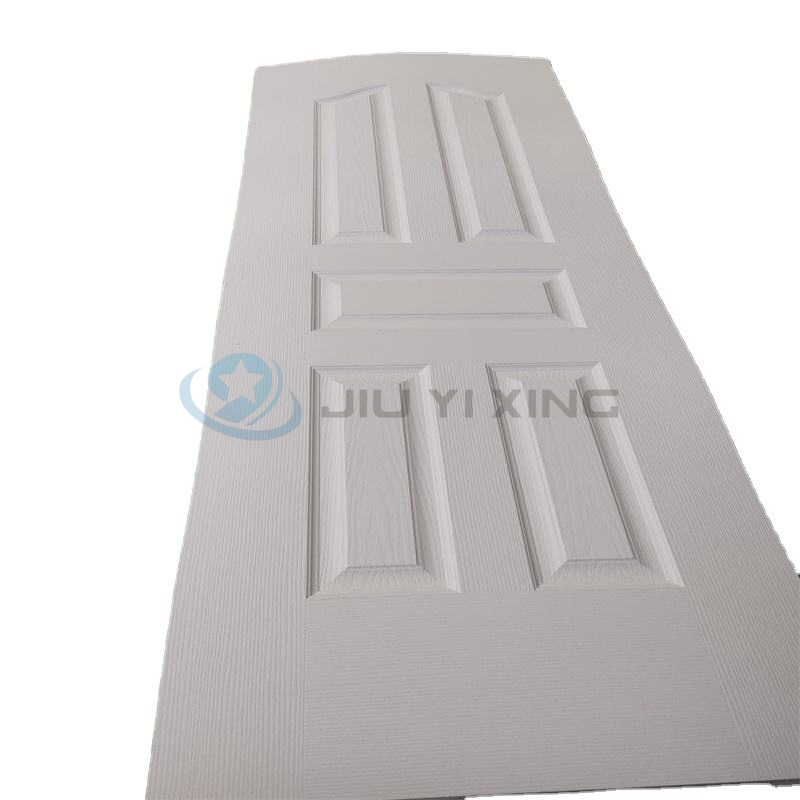 Jiuyixing China Supplier Modern Designs PVC Door Leather Waterproof Soundproof Wood Texture Wooden Door Panel Apartment WPC Door Skin