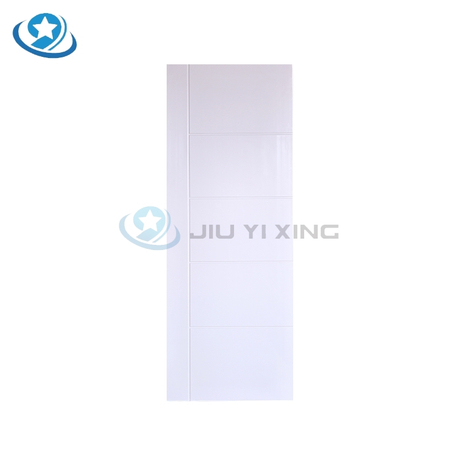 Jiuyixing Factory Supply Simple Design Eco-friendly White PVC Polymer Door Sheet Waterproof WPC Bathroom Door Skin for Brazil