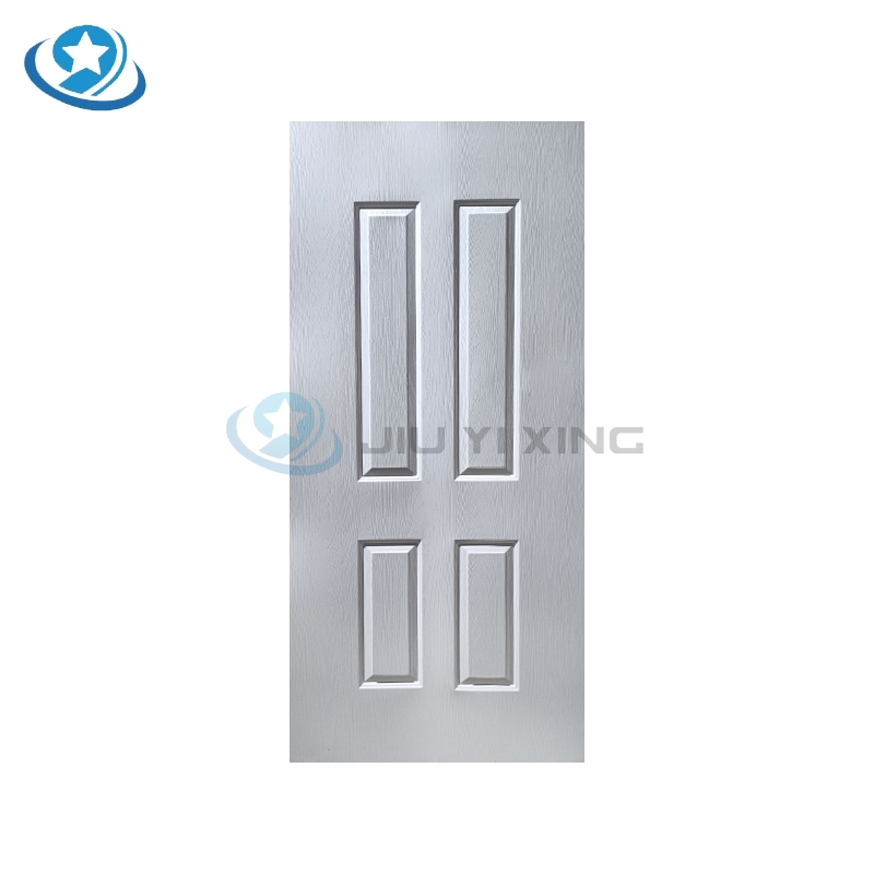 Jiuyixing WPC PVC Interior Door White Primer MDF HDF Door Skin Polymer Door Sheet