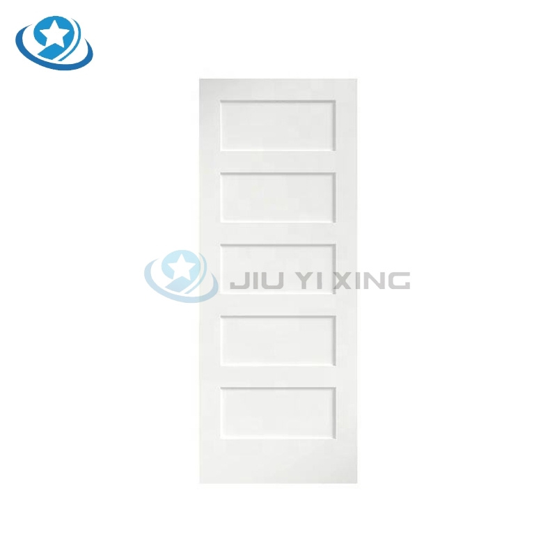 Jiuyixing Good Price High Quality Factory Direct Sales Durable Natural Veneer WPC/PVC/MDF Molded Door Skin 